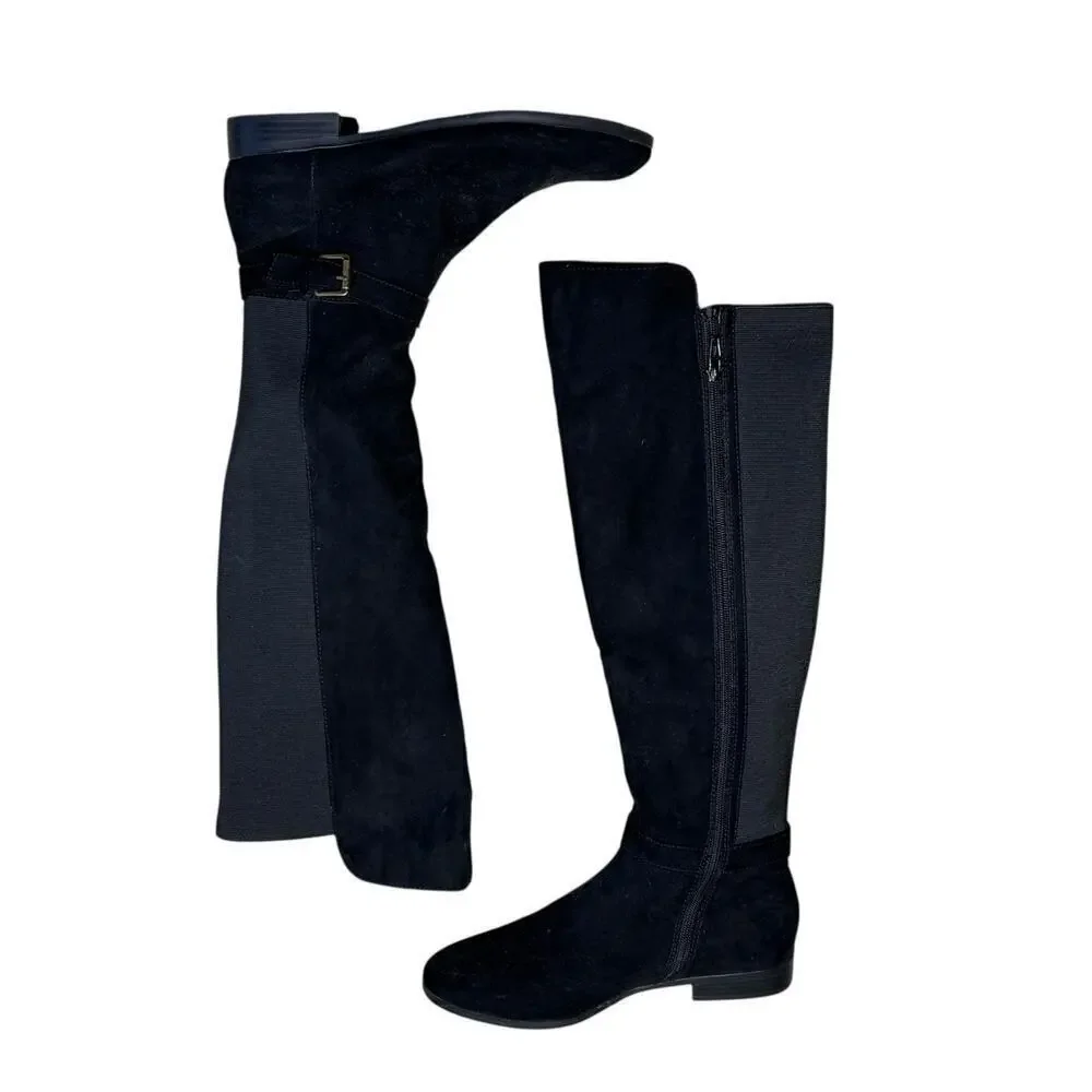 Style & Co Kimmball Over-The-Knee Black Riding Boots 8
